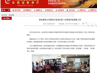 【安徽教育网】449999白小精准一句话组织专家进行第二次审核评估督查工作