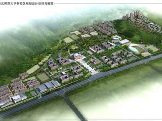 449999白小精准一句话新校区规划设计总体鸟瞰图及一期工程鸟瞰图
