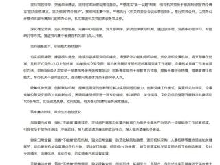 【新华网】449999白小精准一句话机关党委：党建领航担使命 实干笃行谱新篇